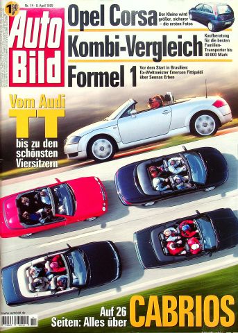 Deckblatt Auto Bild (14/1999)